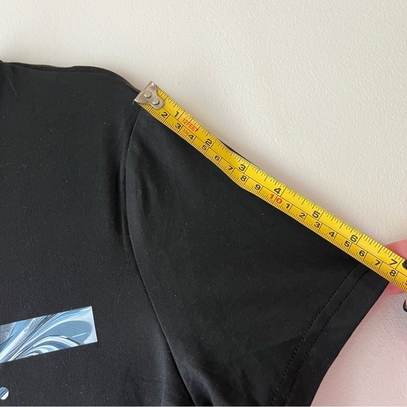 Calvin Logo T-Shirt Dress Black Medium | Stretchy Bodycon Graphic Casual Summer - Picture 7 of 8
